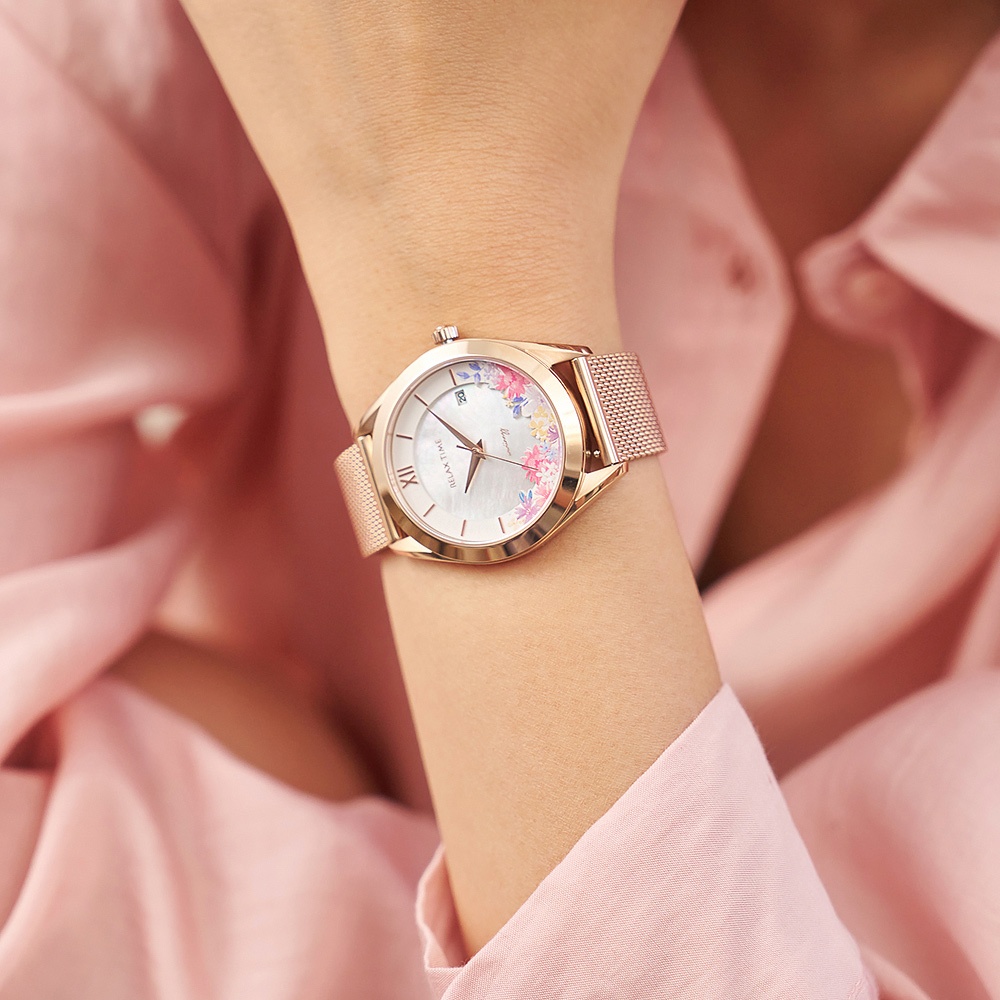 Relax Time wwiinngg 插畫家聯名花卉女錶-晨曦琉璃/36mm RT-106-01, , large
