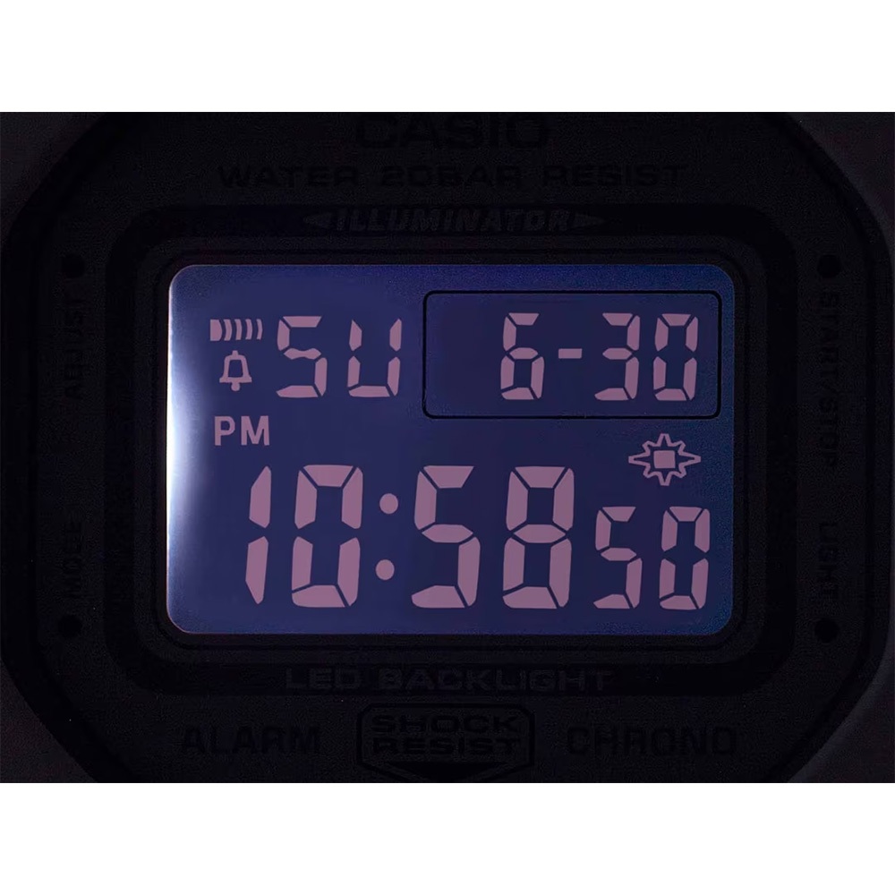 CASIO 卡西歐 G-SHOCK 自然系列 湖水藍 布質錶帶方型女錶 GMD-S5600CT-3, , large