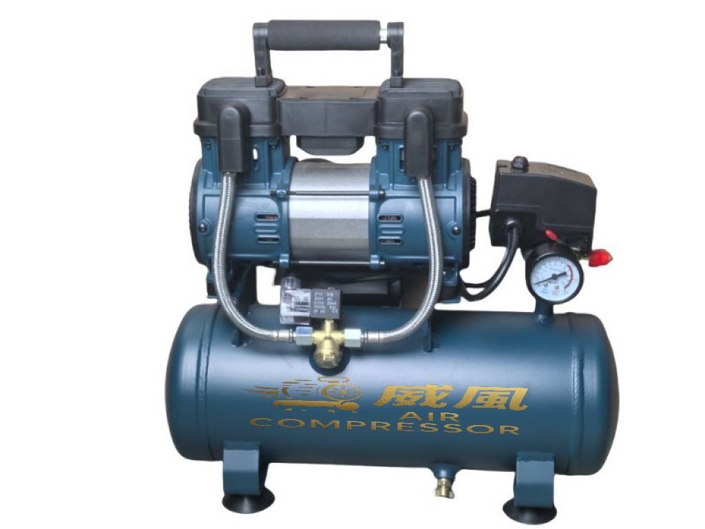 WIN五金 台灣品牌 威風牌 無油 無碳刷 <WA-2515A鐵桶15L>鐵桶式空壓機 110V 純銅馬達 無油空壓機 快速打氣機 打氣機 快速空壓機, , large