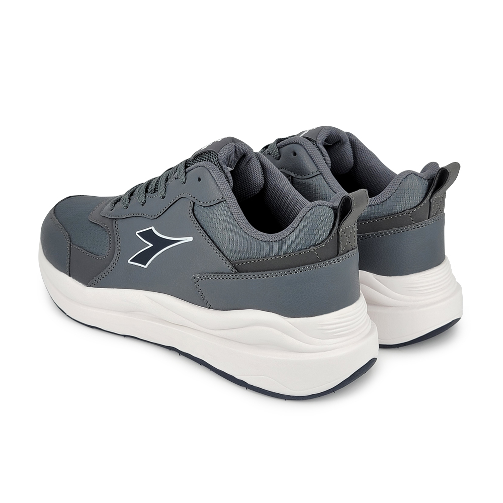 DIADORA迪亞多那 防潑水復古運動鞋 男運動鞋 男鞋 時尚 反光 寬楦 高腳背 輕量 吸震 減壓 彈力棉鞋墊 藍 灰, 藍,25.5, large