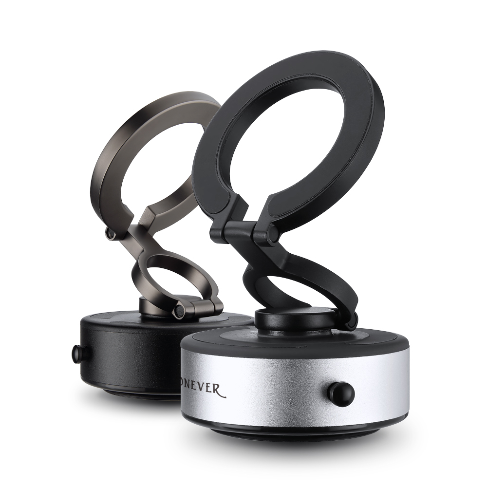 [RONEVER] 強磁真空吸附手機支架 PD055 黑, , large