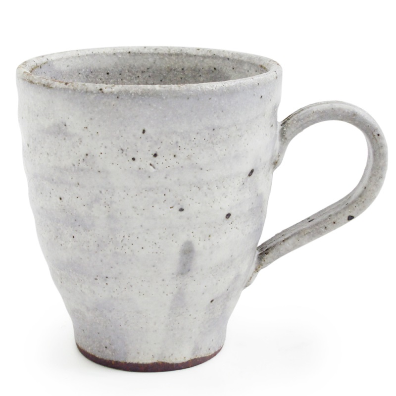 [豐名日本餐具] 3.0"馬克杯 白唐草津 手作 / C03MG0-116, , large