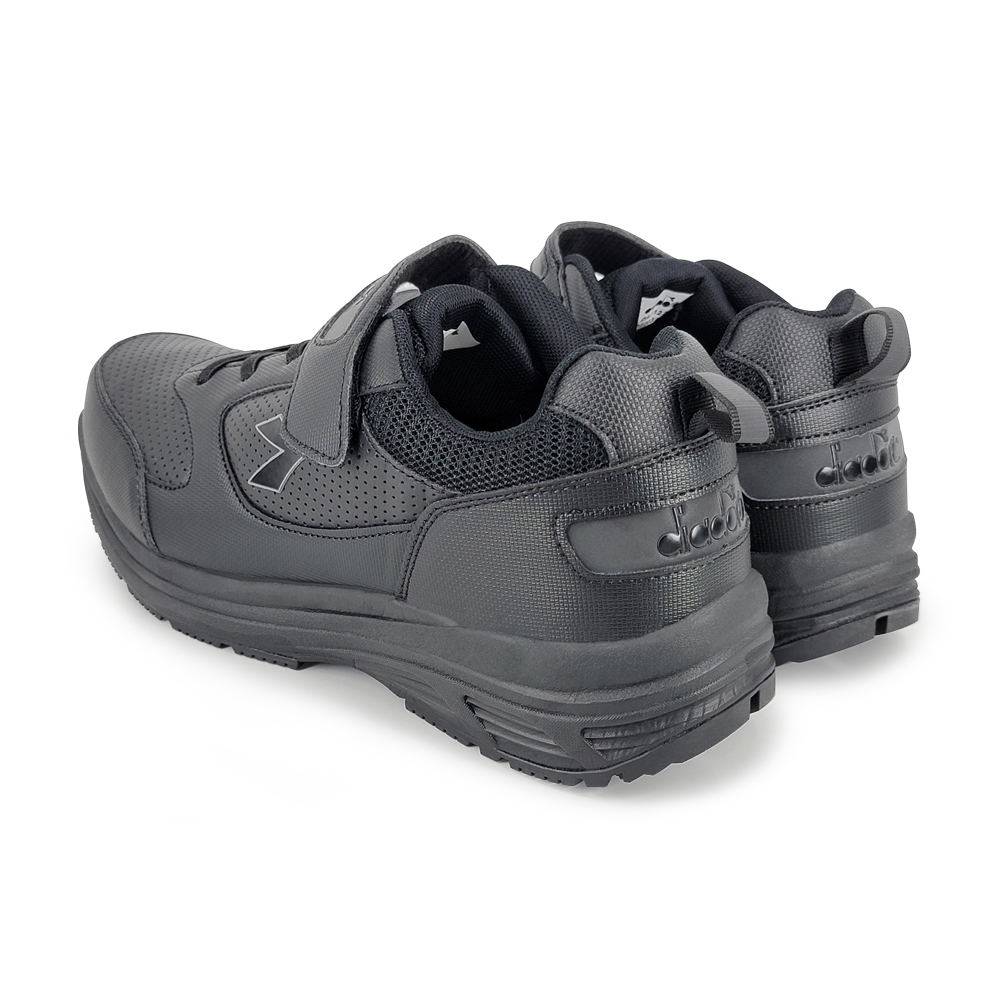 DIADORA迪亞多那 MIT舒壓健走男鞋 男運動鞋 休閒鞋 台灣製 反光 寬楦 透氣 輕量 吸震 減壓 舒壓 防滑 黑, , large