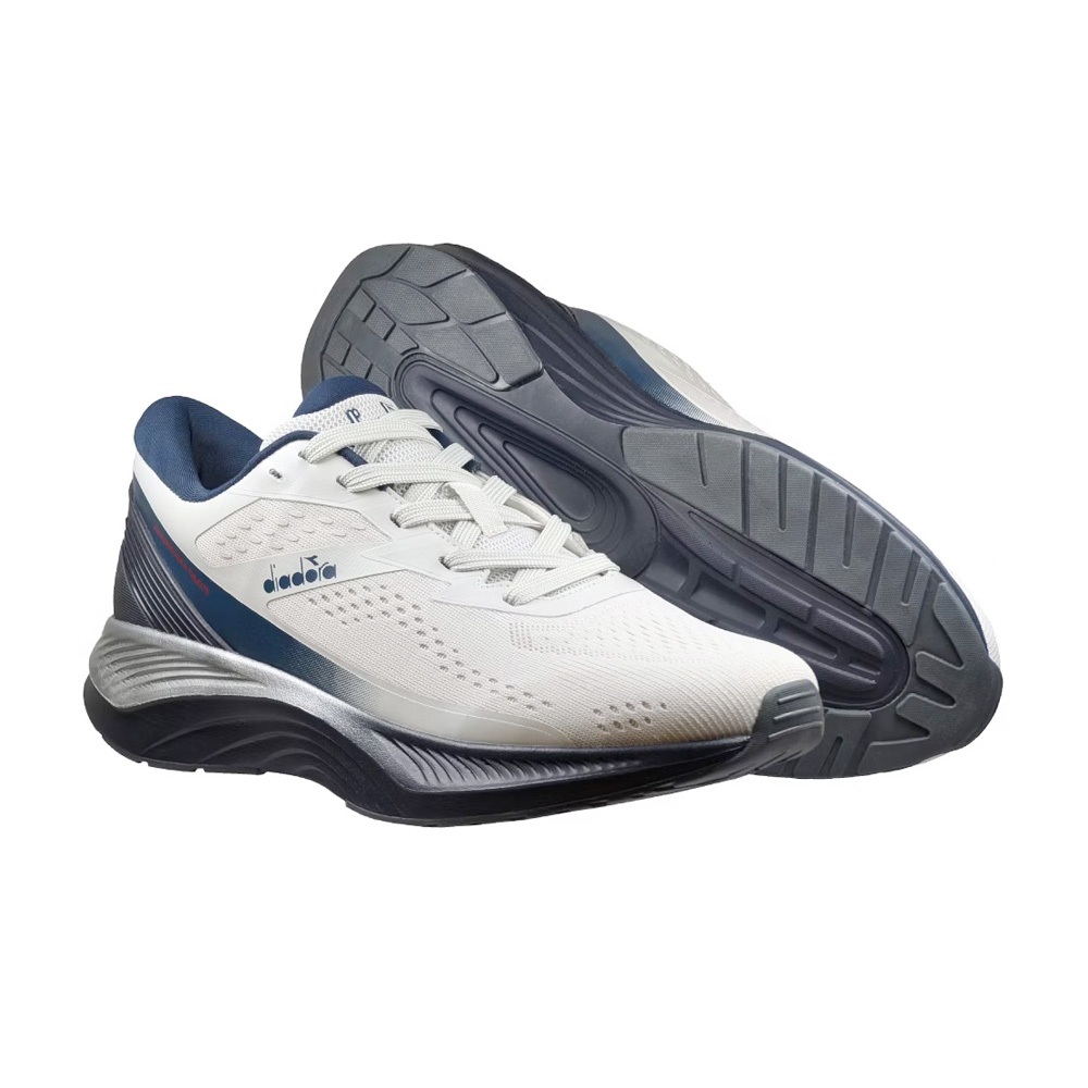 DIADORA迪亞多那 榮耀避震慢跑鞋 男運動鞋 男鞋 寬楦 輕量 透氣 厚底 吸震 回彈 足弓支撐 止滑 灰 灰藍, , large