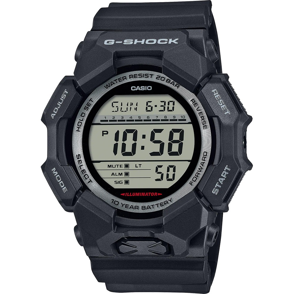 CASIO 卡西歐 G-SHOCK 10年電力 大螢幕電子錶 學生錶 GD-010-1