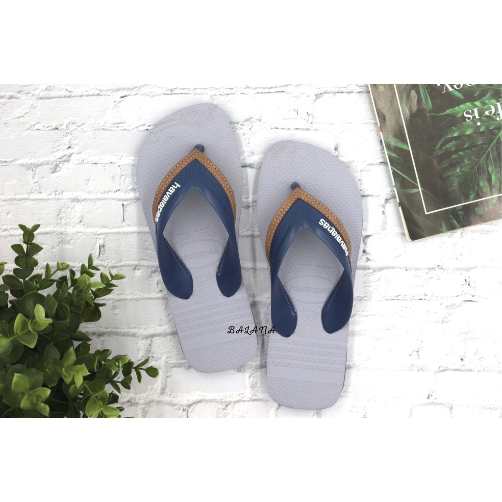 『保證低價』[巴拉娜巴西人字拖專賣店]中壢實體店面 Havaianas 哈瓦仕 夾腳拖/人字拖鞋 HYBRID CITY 沙灘 海灘 男款 白底藍, , large