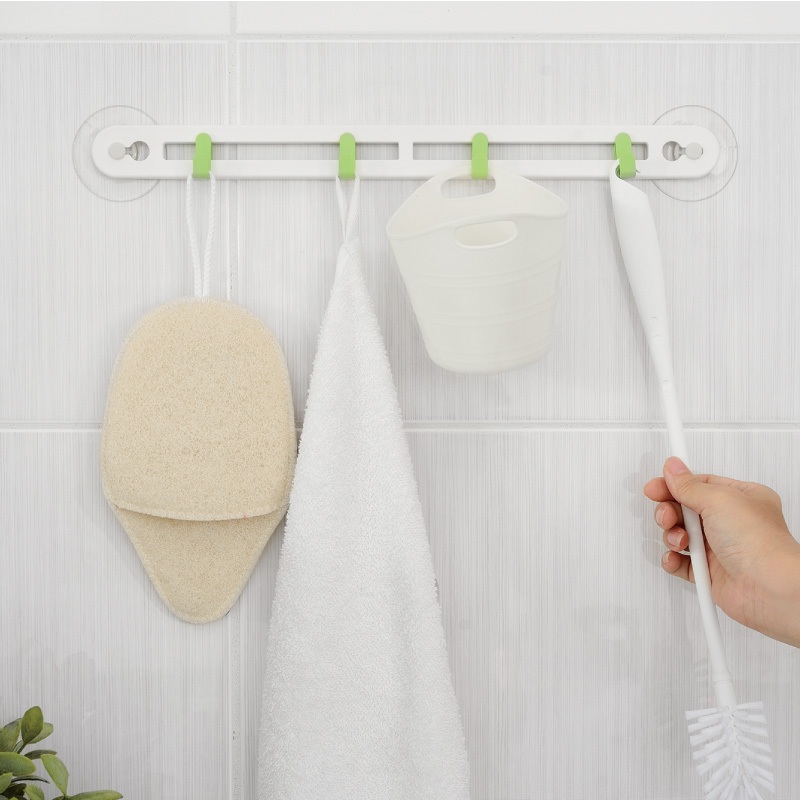 【收納精靈】RT-A8003 四入掛勾組 居家廚房 內附無痕膠片-白色, , large