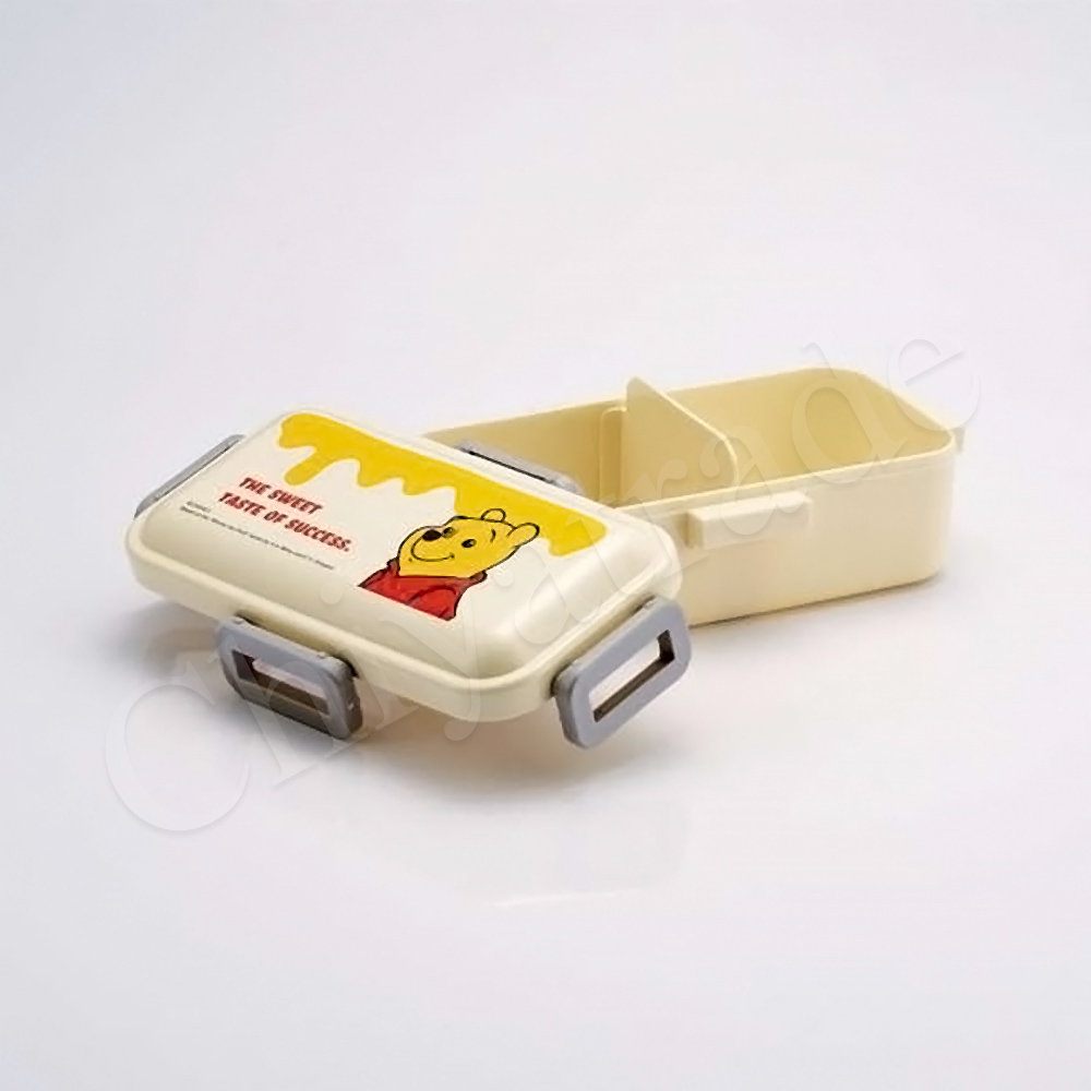 【百科良品】日本製 小熊維尼 成功的滋味 便當盒 保鮮餐盒 抗菌加工Ag+ 530ML(日本境內版), , large