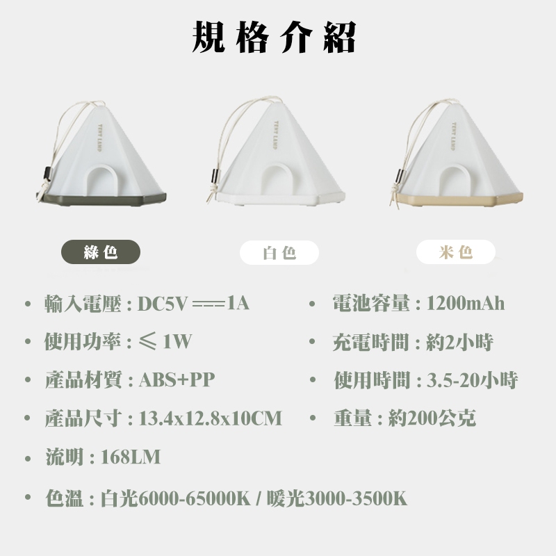 Mini Tent Night Light, , large