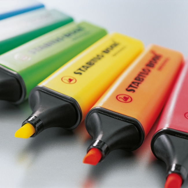 【德國天鵝STABILO】BOSS ORIGINAL 波士經典螢光筆4色(ST70/4), , large