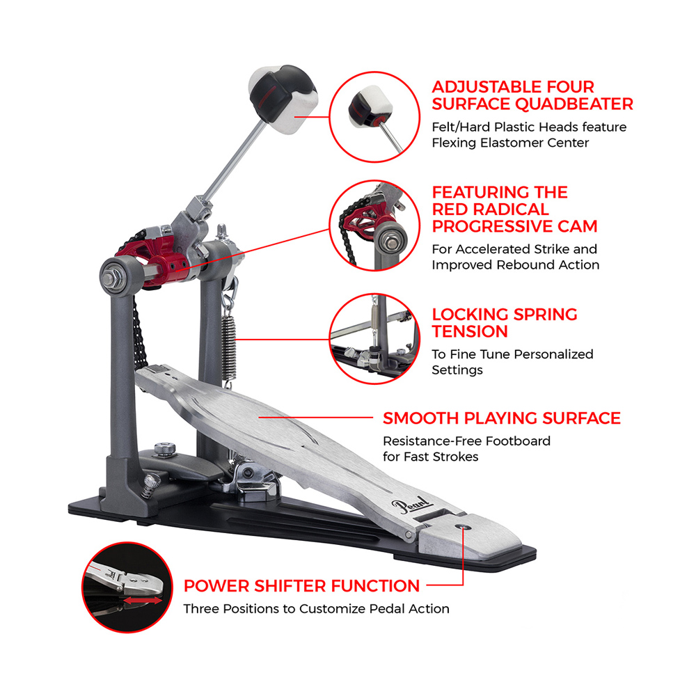 Pearl P-1030R 單踏 紅款 ELIMINATORSOLO, , large