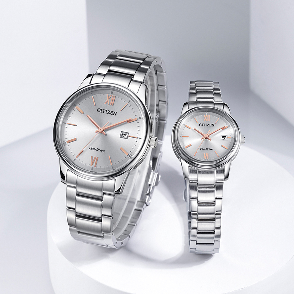CITIZEN 星辰 光動能簡約手錶-銀/40mm BM6978-77A, , large