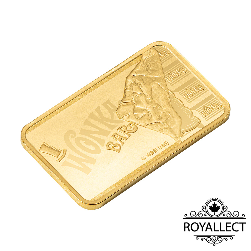 [皇家典藏] PAMP-巧克力冒險工廠(威利&middot;旺卡-巧克力)-5克金條(卡裝), , large