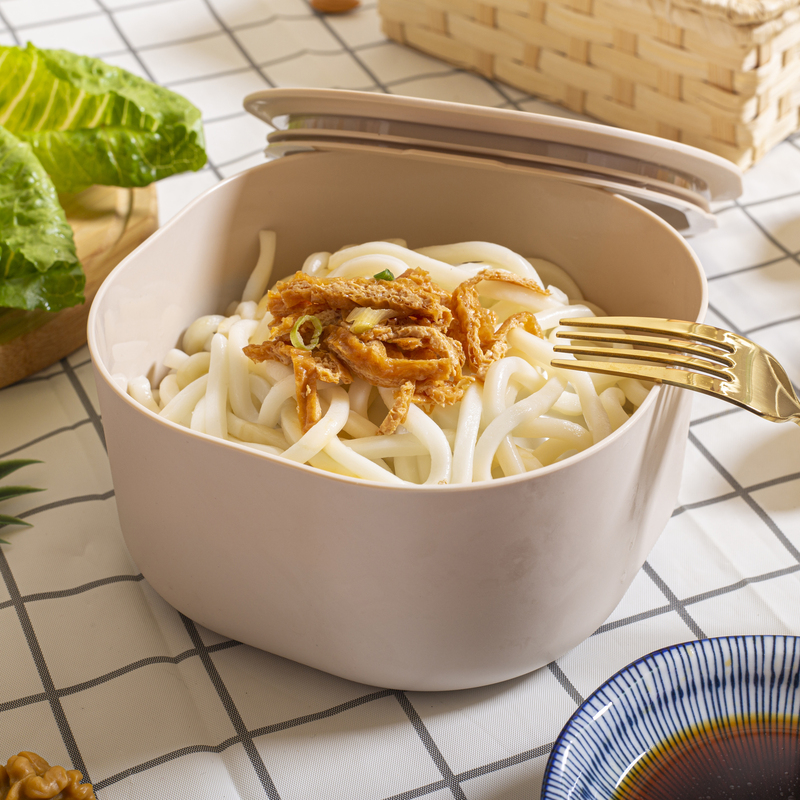 ZING Daily Bento Box Full Set-Cream Beige, 奶霜杏, large