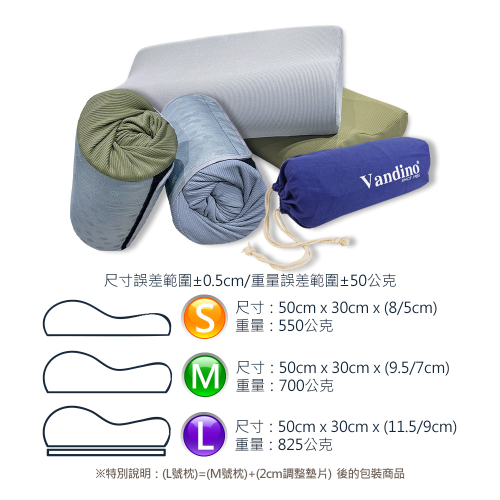 【 Vandino 】離家出遊備長炭捲心枕（ L號）, 軍綠色, large