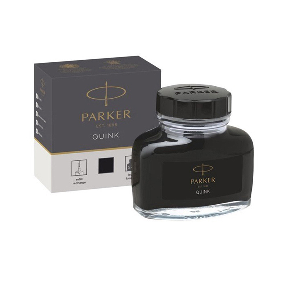 【PARKER】派克 瓶裝墨水 57ml /瓶(黑、藍、藍黑可選)  -  藍黑, , large
