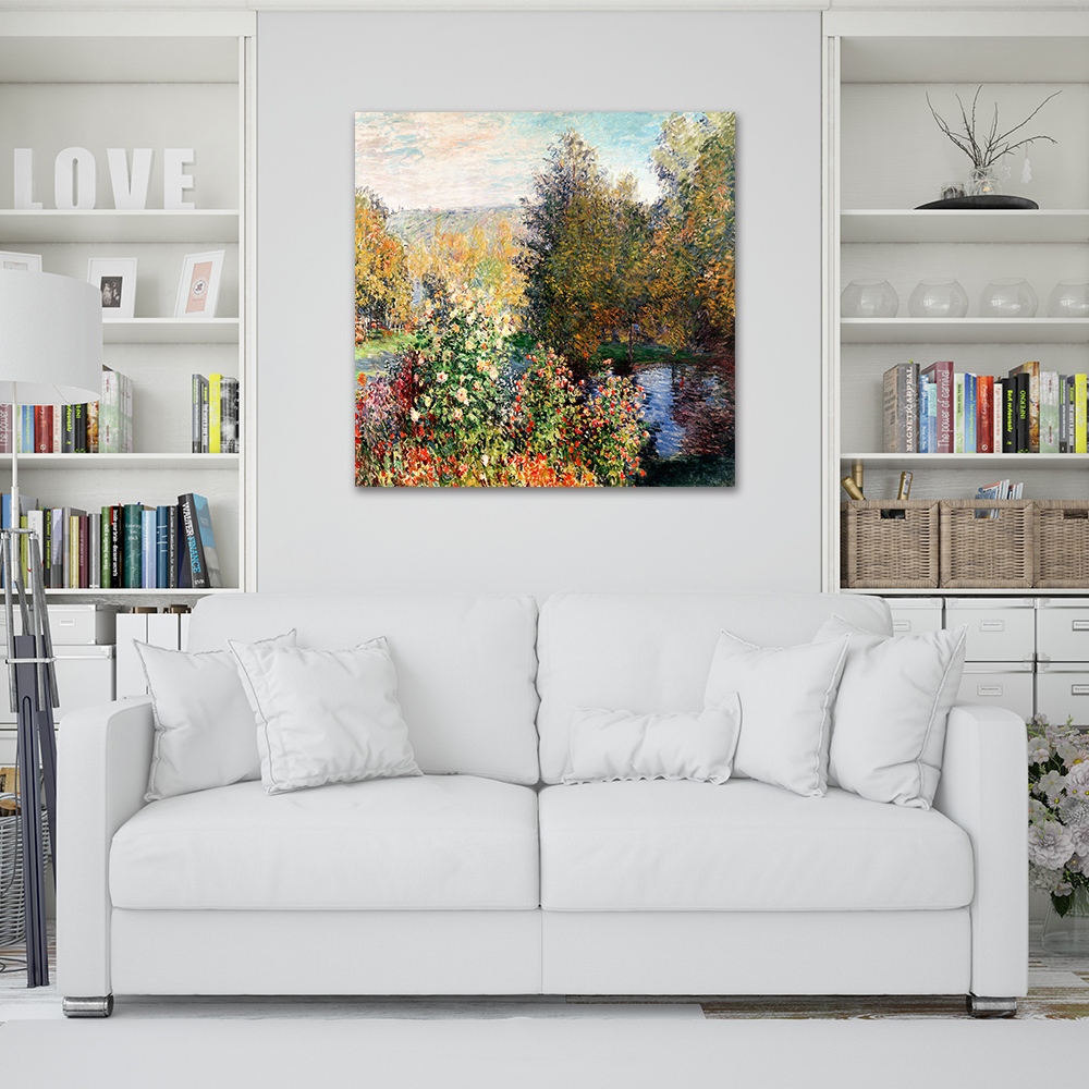 【御畫房】花園的一角 國家一級畫師手繪油畫80×80cm(VF-176), , large