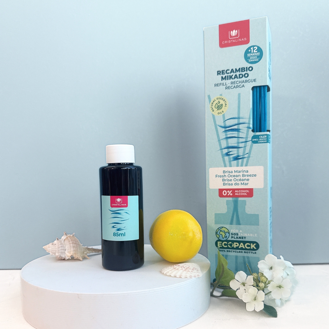 Mikado Essence Refill 85ML + Reeds _ Ocean Breeze, , large