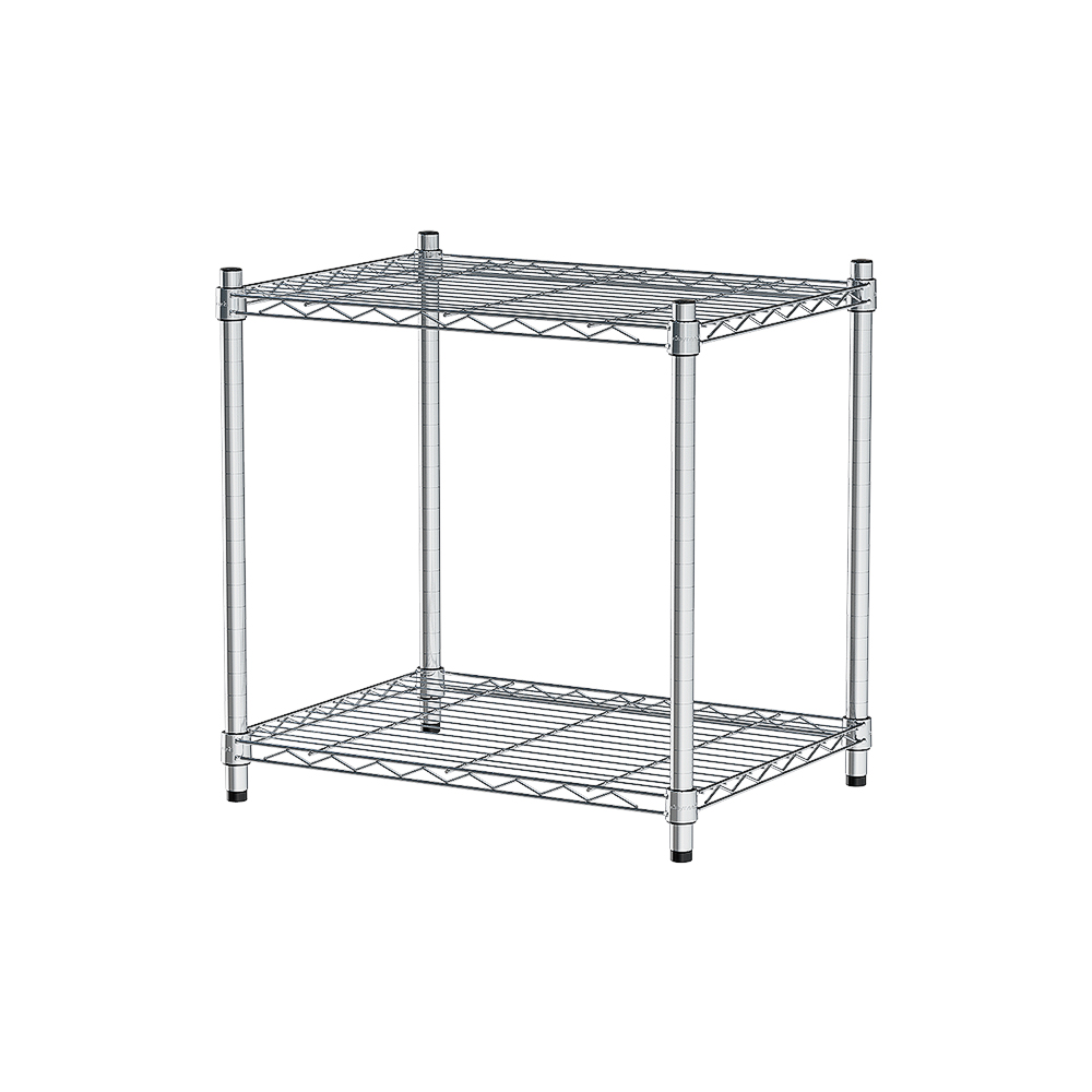 【Y HOUSE】60x45x60cm Lightweight Two-layer Iron Rack Iron Rack Shelf-Electroplating, , large