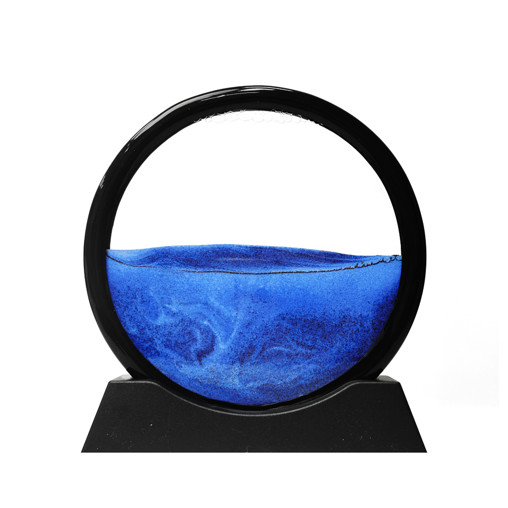 【上手家居】流沙畫-星空藍(沙漏/流動畫/沙漏畫/流沙擺飾/流砂畫/生日禮物), , large