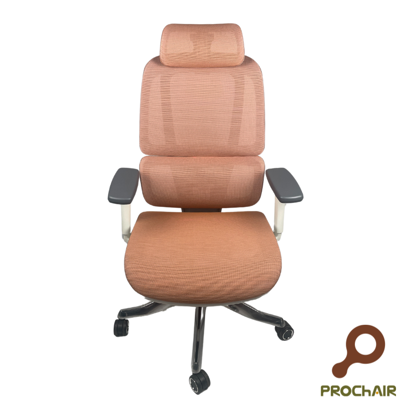 Orange ergonomic chair, , large