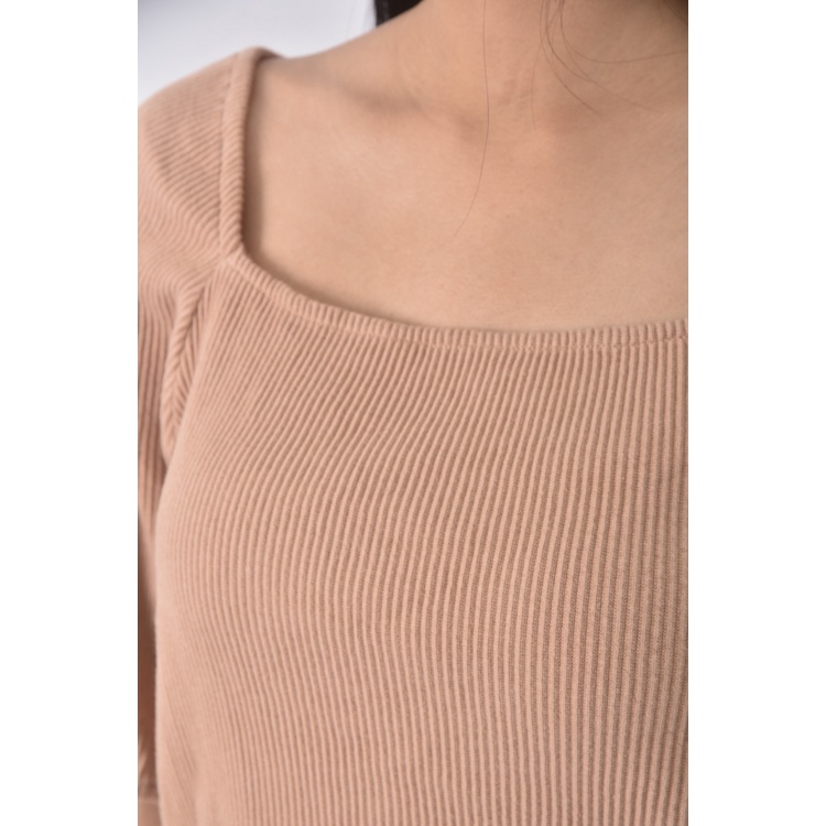 (S) k c studio質感棕色短袖上衣二手衣, , large