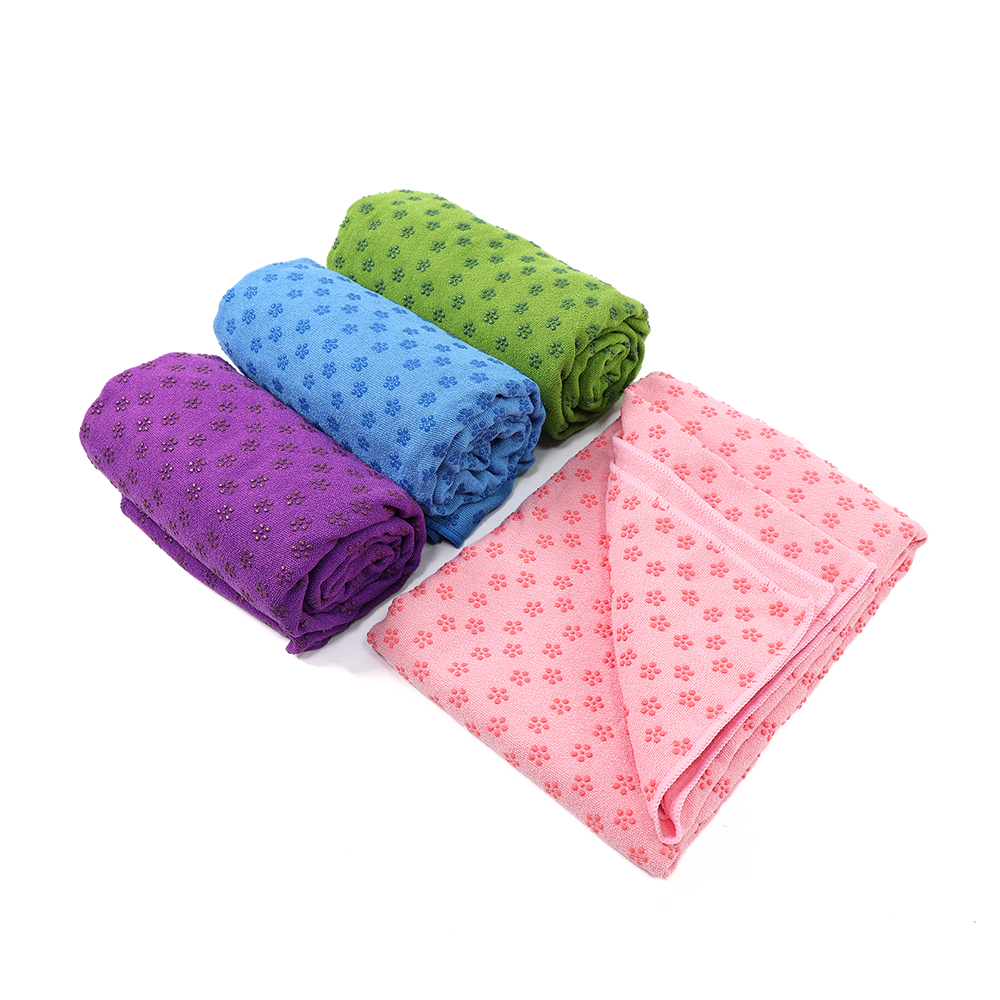 Yoga Towel with anti-slip dots, , large