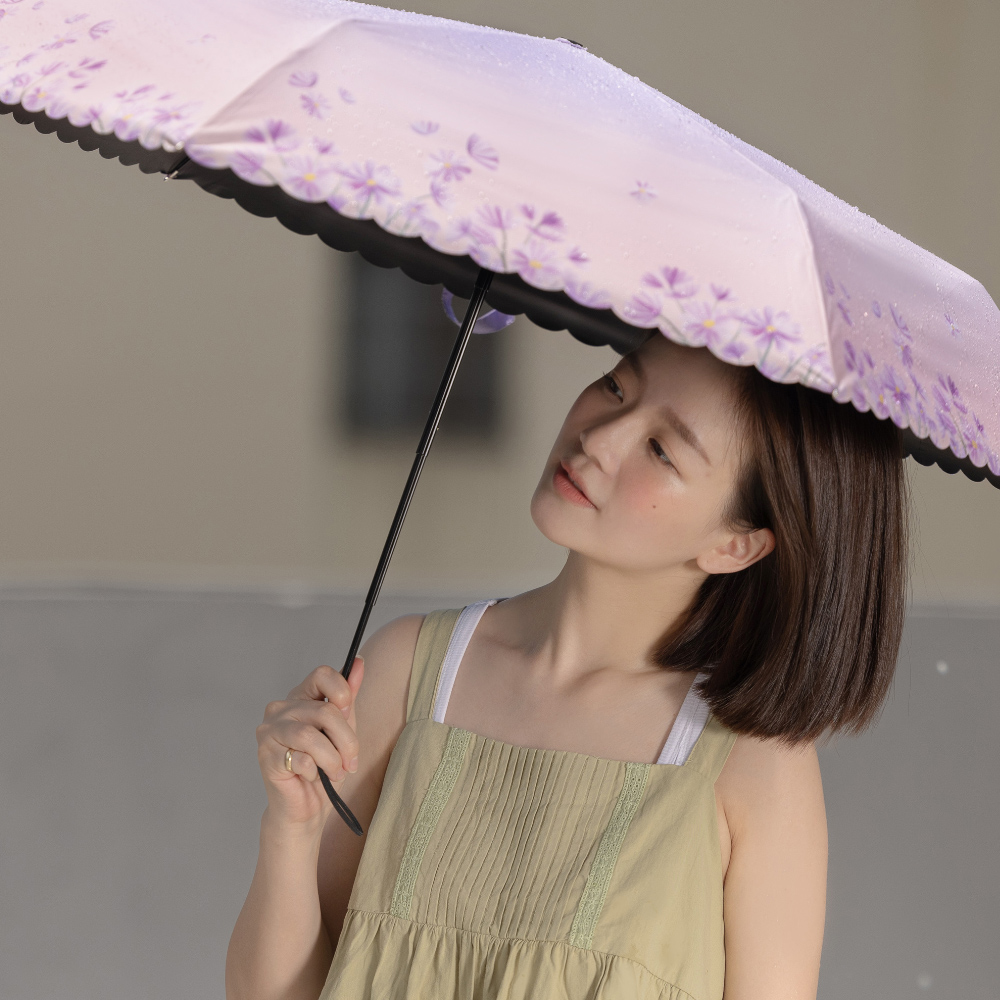 【rento】Full Blackout UV Protection Mini Umbrella – Aster