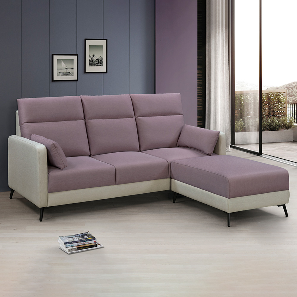 【Hampton 漢汀堡】萊凱L型布面沙發, , large