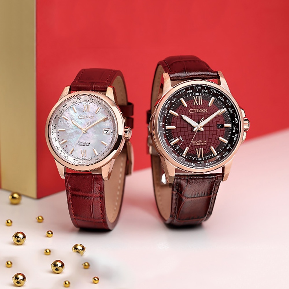 CITIZEN 星辰 新年限量光動能萬年曆手錶-40mm(BX1009-10X), , large