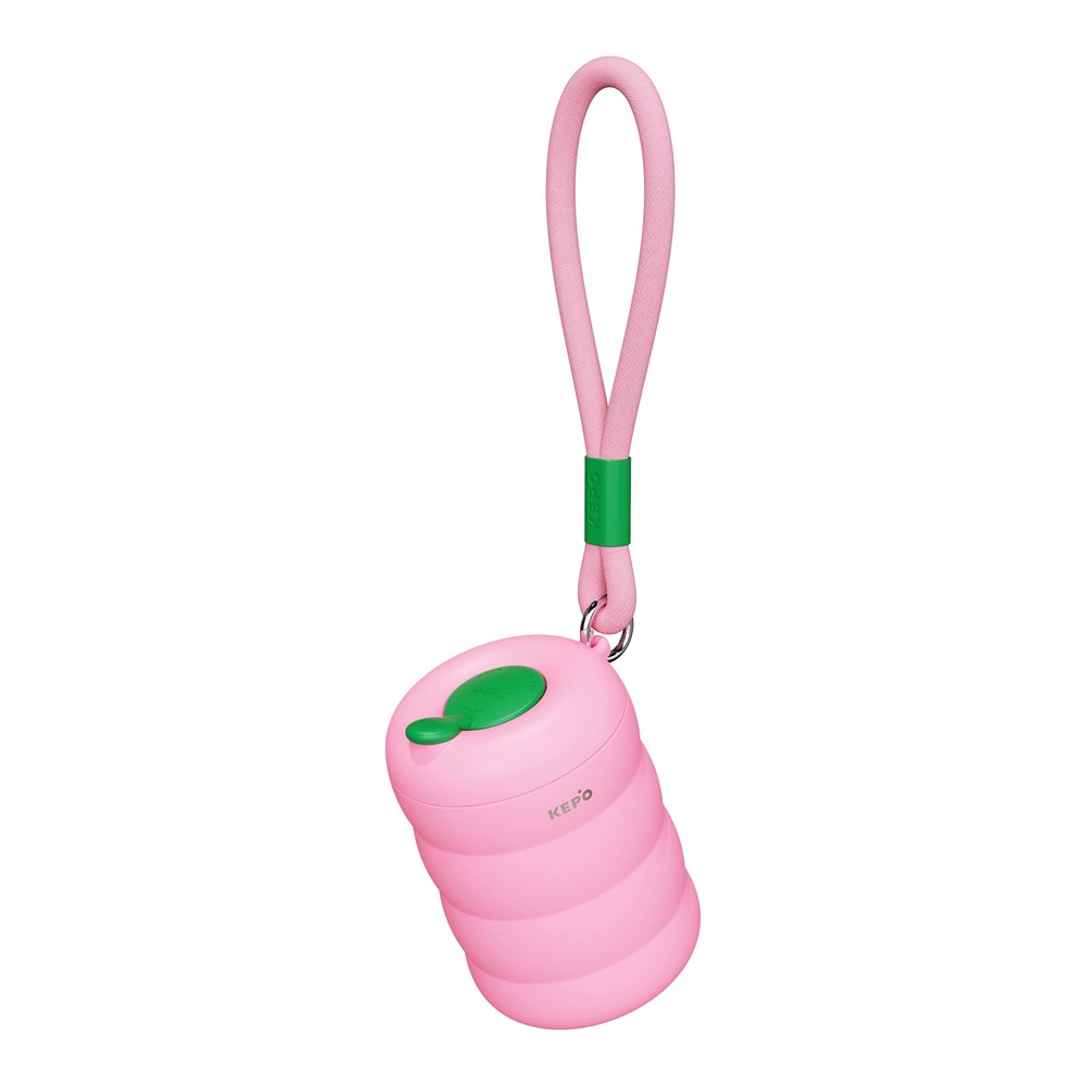 KEPO LQ 400ml KC001 POPO嘭嘭咖啡杯316不銹鋼內膽 粉色