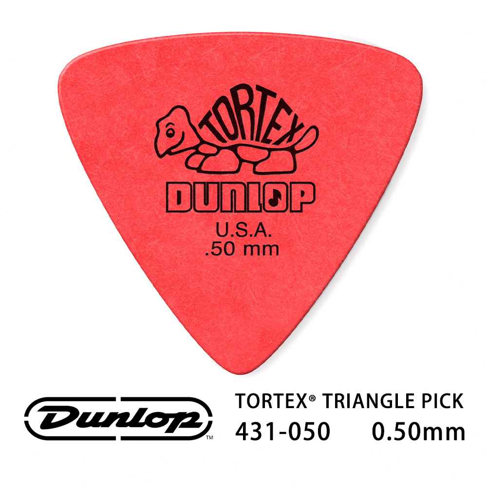 Jim Dunlop Tortex Triangle 431R 0.50mm Pick (三片、十片組)【敦煌樂器】, , large