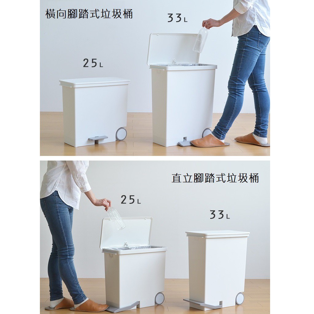 【this-this】日本Like-it｜直立式分類垃圾桶 33L, , large