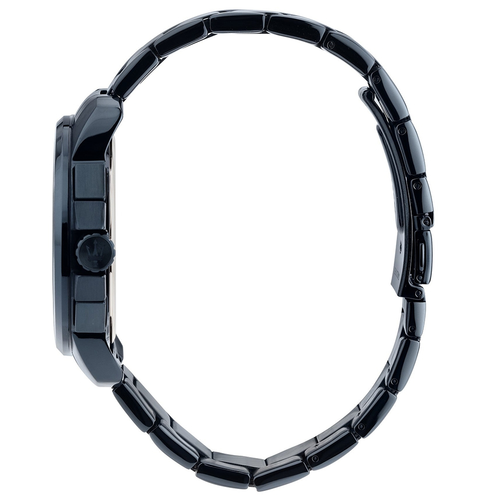 MASERATI 瑪莎拉蒂 Successo 綻藍三眼計時手錶-40mm R8873621040, , large