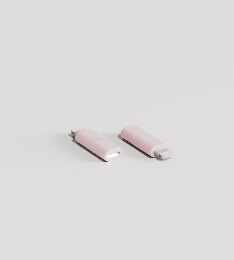 [OneMore Co., Ltd.] Allite USB-C to Lightning Adapter Baby Pink, , large