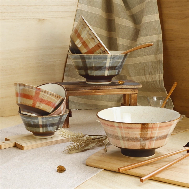 【毓秀堂】AWASAKA RACHE格紋飯碗, , large