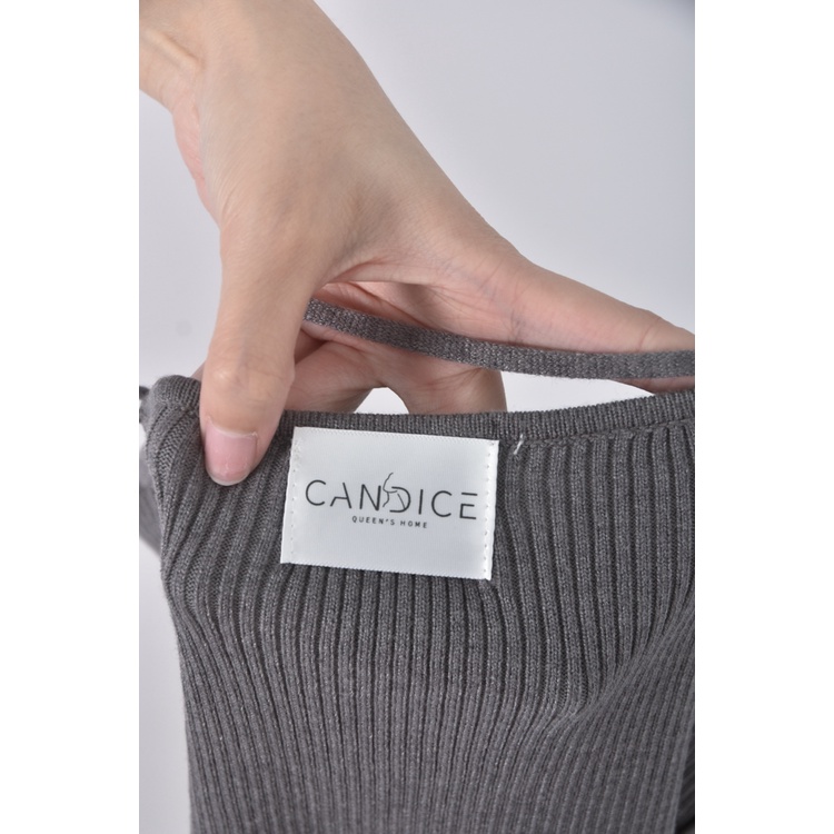 (S) candice兩件式灰色長袖上衣二手衣, , large