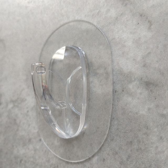 [熊好貼國際]橢圓中型掛勾（4入一組每片獨立）吊掛好幫手免鑽 免打洞 無痕掛勾  凹凸紋路平滑面皆可貼(超黏貼)掛鉤, , large