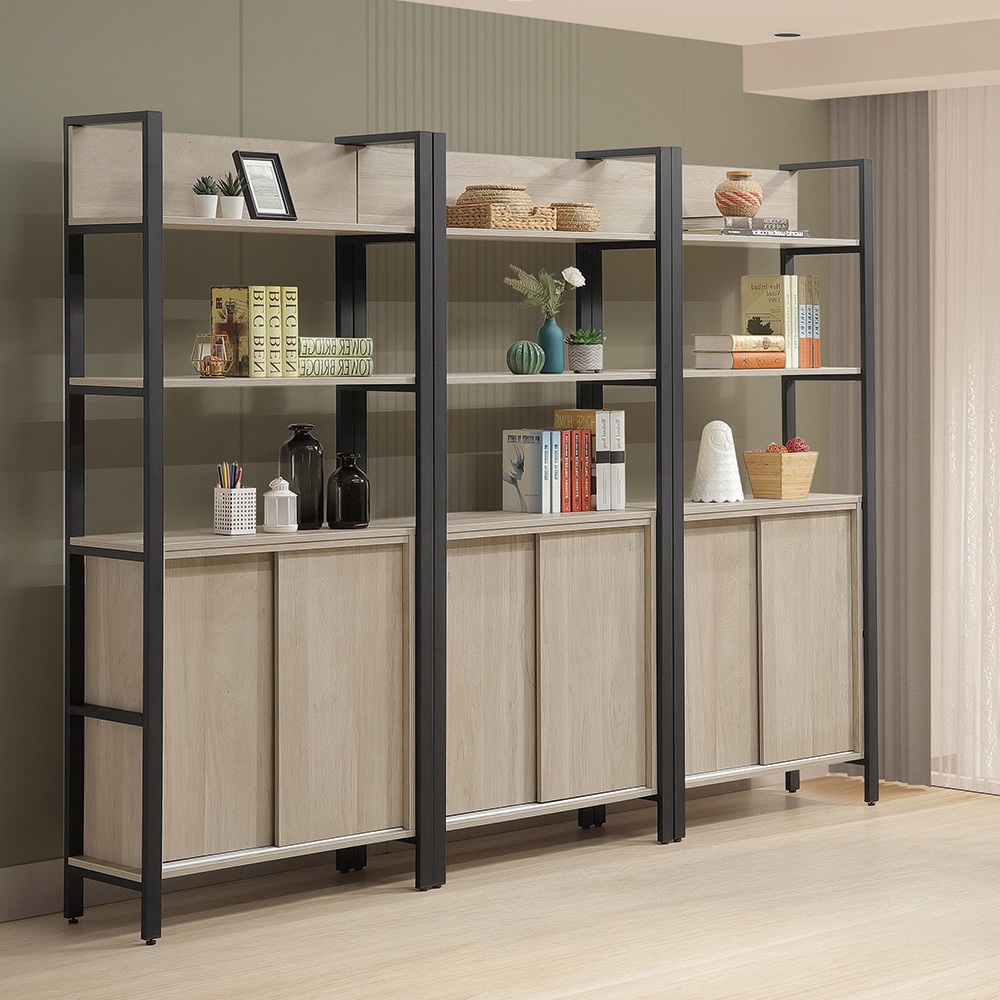 【唯熙傢俱】曼蒂橡木色2.7尺書櫃, , large