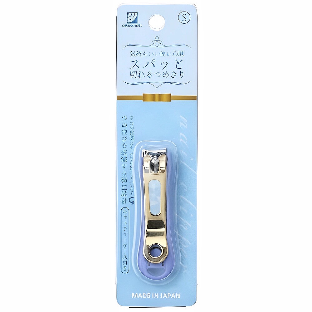 【Greenbell】Gold Nail Clipper w/Blue Catcher (S) , , large