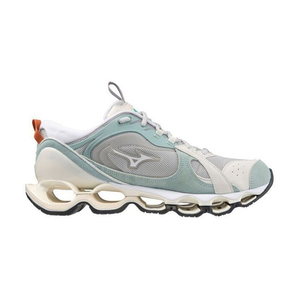 Mizuno Wave Prophecy β2 男女 慢跑鞋 運動 休閒 復古 日常 灰白綠 [D1GA235002], , large