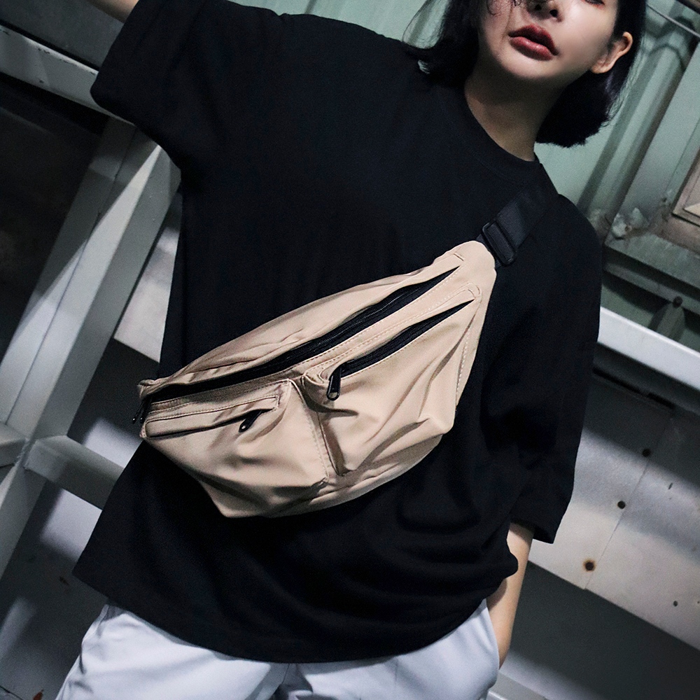 【YUNJOIN】EffoEaseQuick-access double-pocket crossbody bag, , large