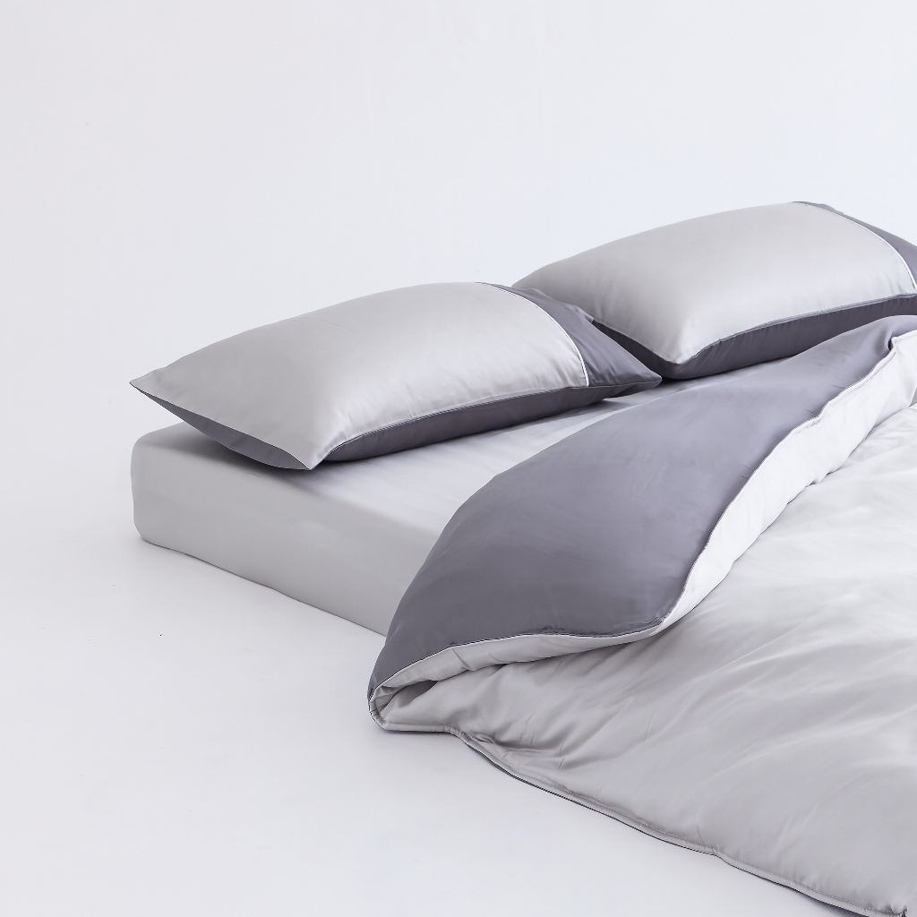 DOTDOT Lite - 『淺灰』 床包枕套組/兩用被/寢具組｜Classic系列｜60s天絲萊賽爾, , large