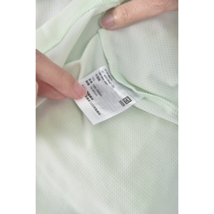 (S) uniqlo質感綠色短袖上衣二手衣, , large