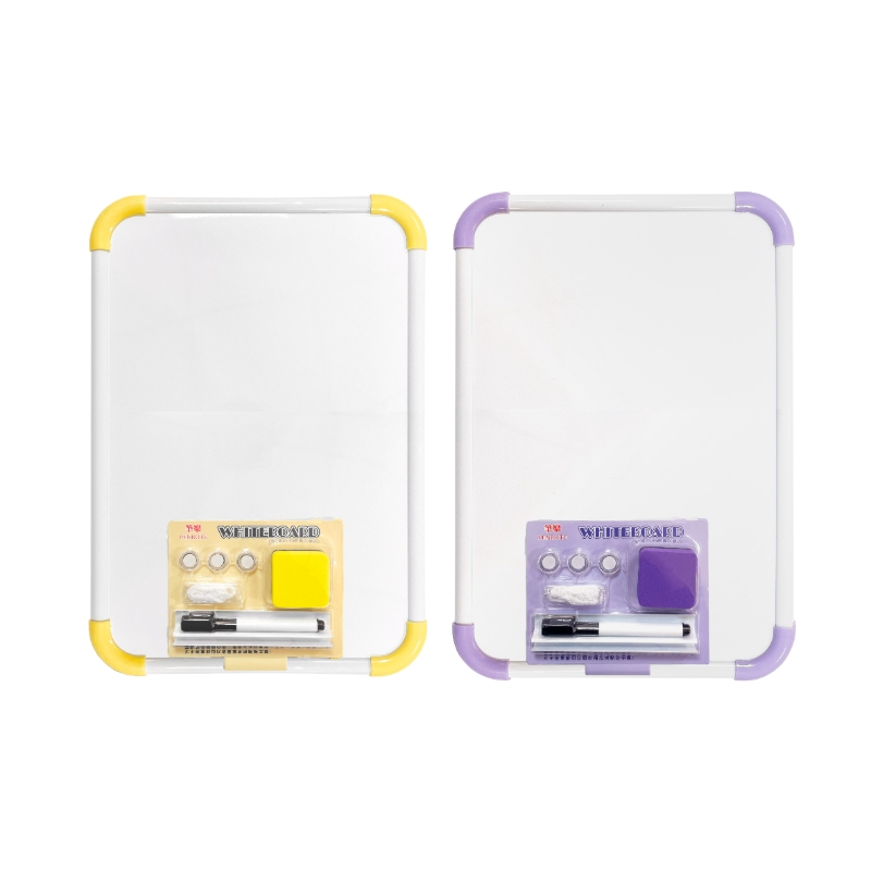 A3 Magnetic Whiteboard (With Marker & Eraser) &ndash; Yellow, , large