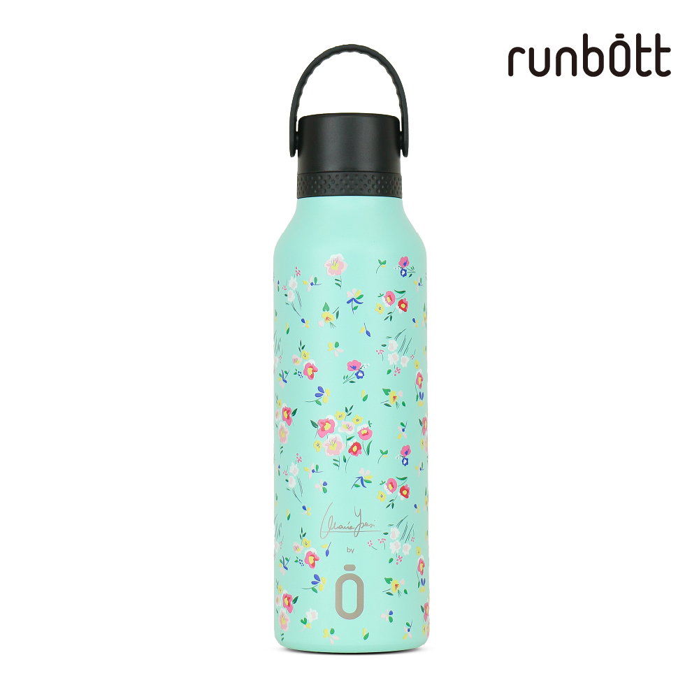 【runbott】Mii 輕量陶瓷保溫瓶600ml_草本花園_贈圓筒包裝盒, , large