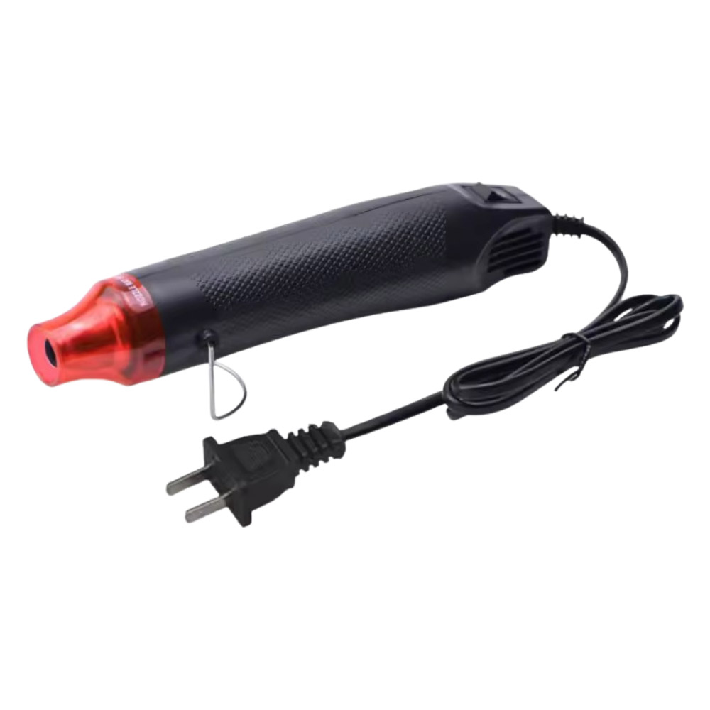 110V迷你手持熱風槍-黑紅, , large