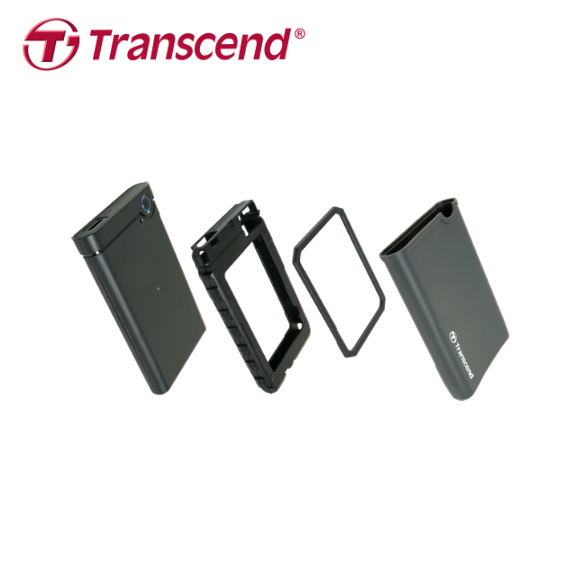 【Transcend】StoreJet 25CK3 USB 3.0 2.5吋 軍規防震 行動硬碟 外接盒, , large