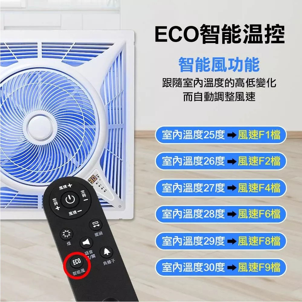 SUPAFINE 14” Smart Voice DC Ceiling Fan HFB-K7499, , large