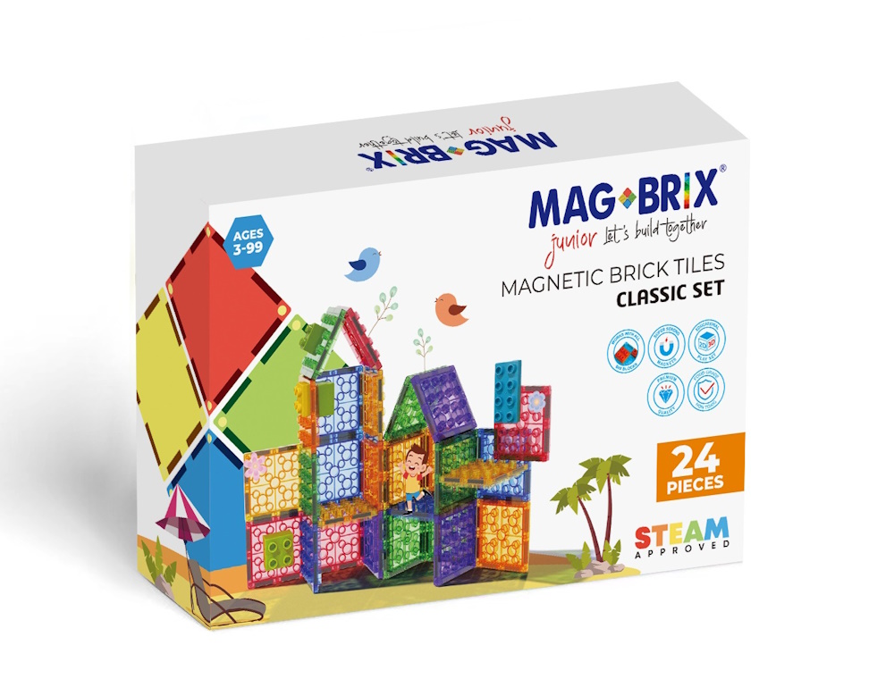 MAGBRIX® JUNIOR - SQUARE 24 PCS PACK, , large